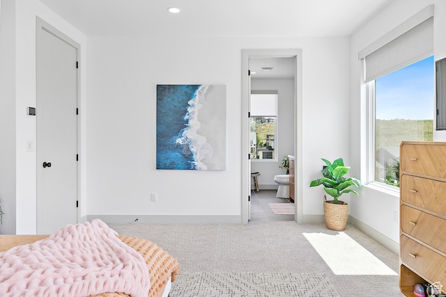 1620 W Brevia Ct Unit 25, Lehi, UT 84043 - carpeted bedroom featuring recessed lighting, baseboards, and ensuite bath