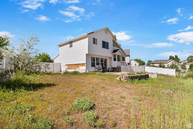 1367 E 3125 N, Layton, UT 84040 - rear view of property with a fenced backyard