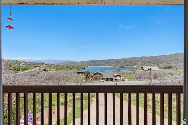 10246 E Lake Pines Dr Unit 1020, Heber City, UT 84032 - deck featuring a water and mountain view