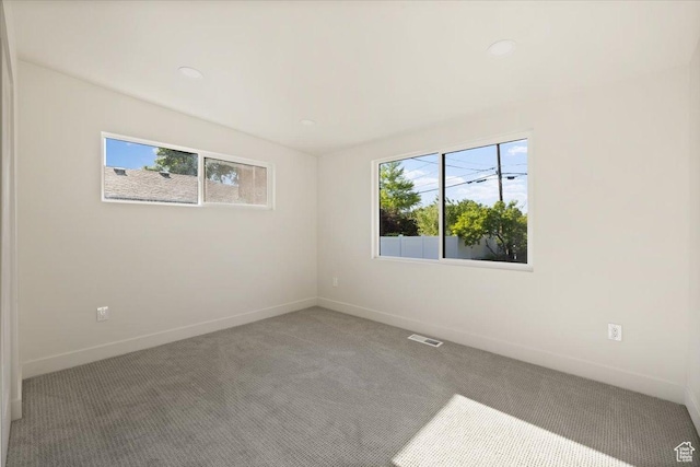 2559 E Evening Star Dr, Holladay, UT 84124 - carpeted spare room with baseboards and recessed lighting