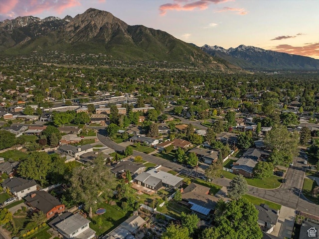 2559 E Evening Star Dr, Holladay, UT 84124 - aerial view of property and surrounding area featuring mountains