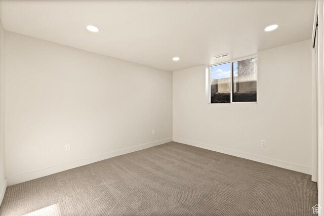 2559 E Evening Star Dr, Holladay, UT 84124 - carpeted empty room with recessed lighting and baseboards