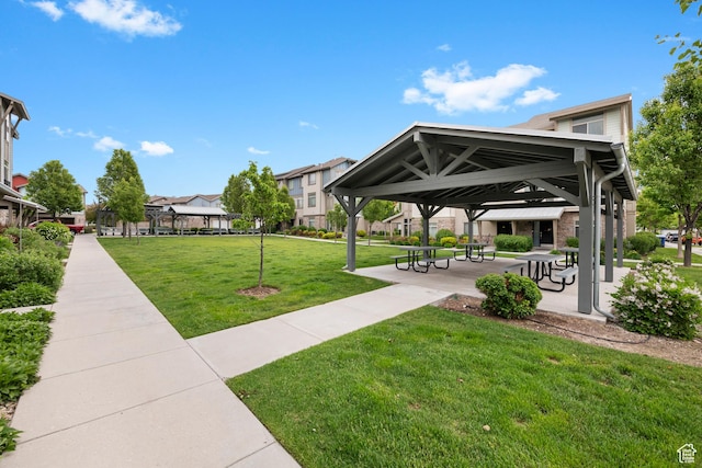 841 W Cannara Way S, Midvale, UT 84047 - view of property's community with a gazebo, a lawn, and a residential view