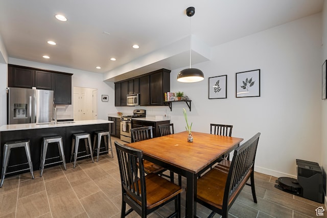 841 W Cannara Way S, Midvale, UT 84047 - dining room featuring recessed lighting and baseboards