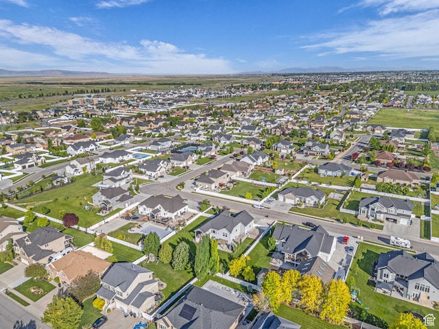 1949 W Shadow Way, Kaysville, UT 84037 - aerial view of property and surrounding area with nearby suburban area and a mountain backdrop