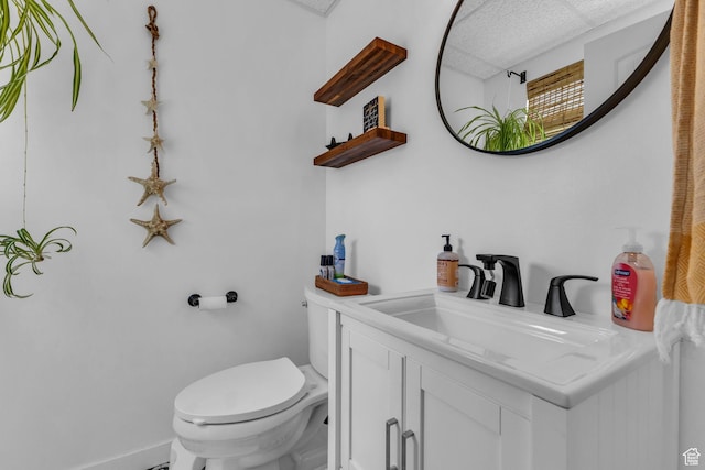 6169 Longmore Dr, Salt Lake City, UT 84118 - half bathroom with toilet, vanity, and baseboards