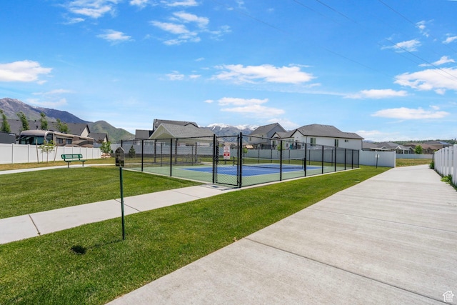 641 E Green Springs Way Unit 324, South Weber, UT 84405 - view of community with a residential view, a tennis court, a mountain view, and a gate