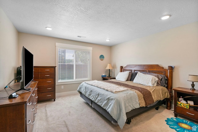 641 E Green Springs Way Unit 324, South Weber, UT 84405 - bedroom with light colored carpet, a textured ceiling, recessed lighting, and baseboards
