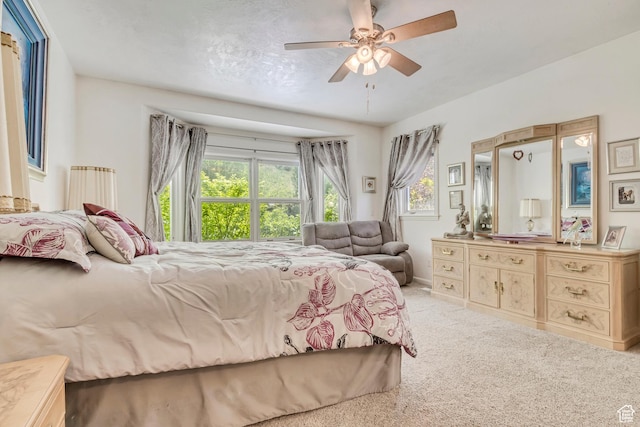 3286 N Piute Dr, Provo, UT 84604 - bedroom featuring carpet floors and a ceiling fan