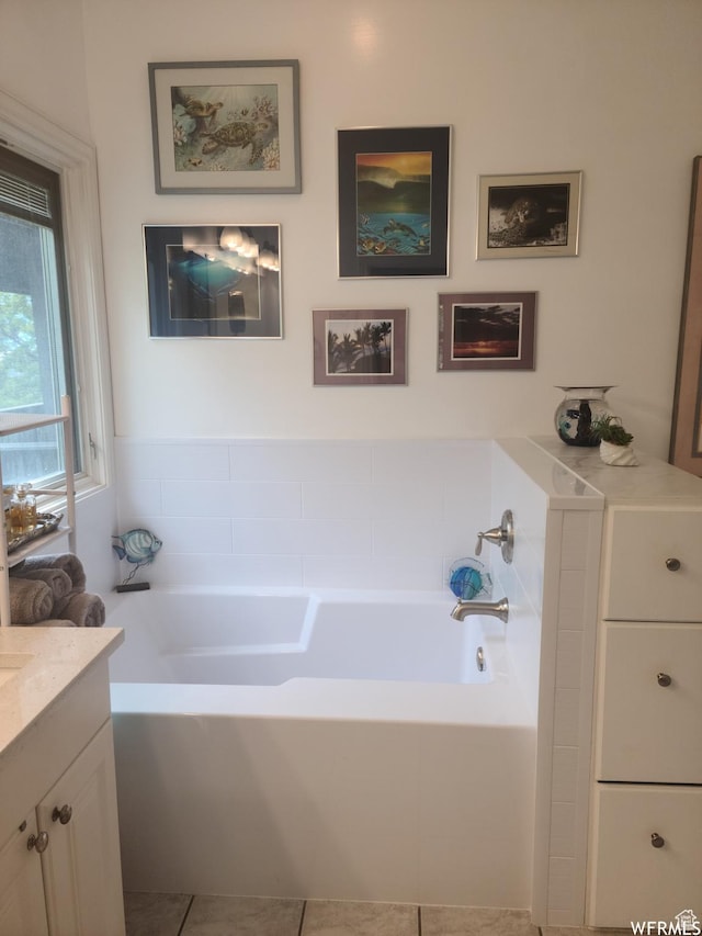 3286 N Piute Dr, Provo, UT 84604 - bathroom with vanity and a bath
