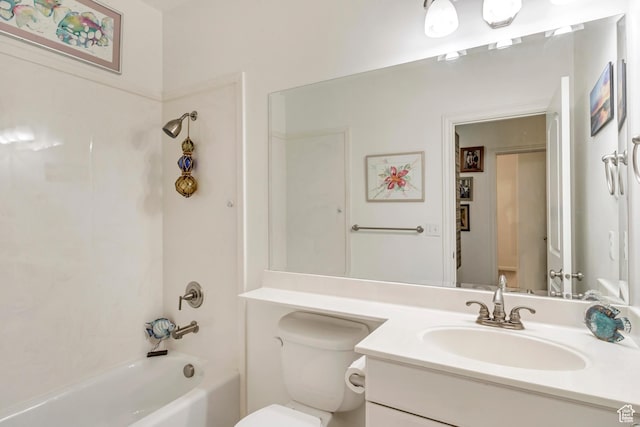 3286 N Piute Dr, Provo, UT 84604 - full bath featuring vanity, bathing tub / shower combination, and toilet
