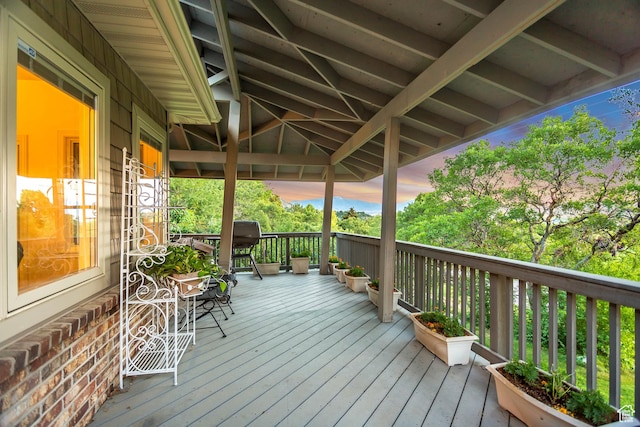 3286 N Piute Dr, Provo, UT 84604 - view of deck at dusk
