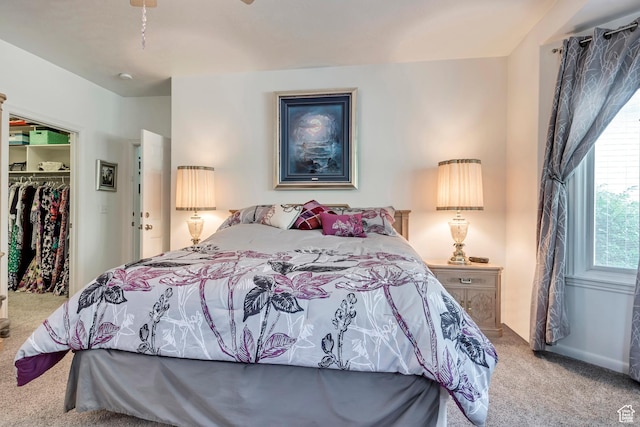 3286 N Piute Dr, Provo, UT 84604 - bedroom featuring carpet floors, a spacious closet, and a closet