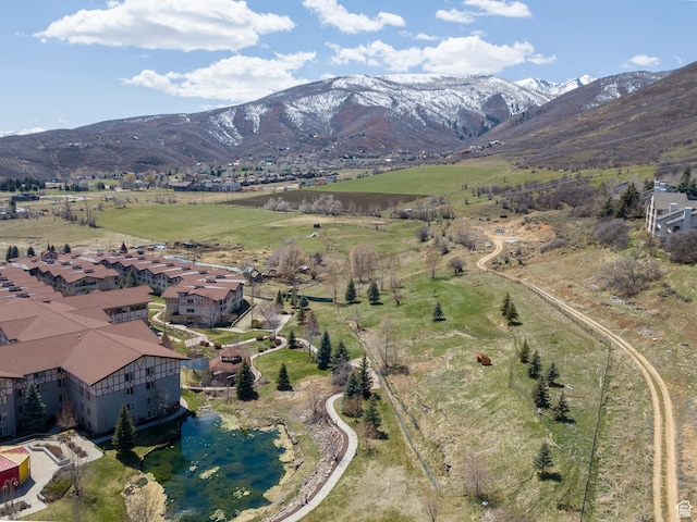 840 Bigler Ln Unit 2021, Midway, UT 84049 - aerial view of property and surrounding area featuring mountains