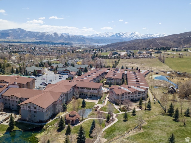840 Bigler Ln Unit 2021, Midway, UT 84049 - aerial overview of property's location with a mountain backdrop