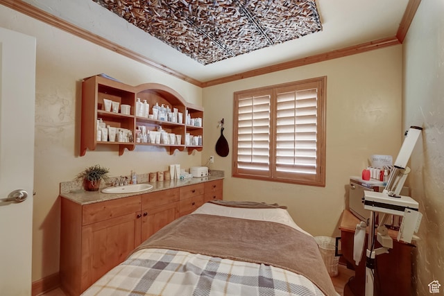 840 Bigler Ln Unit 2021, Midway, UT 84049 - bedroom with a sink and ornamental molding