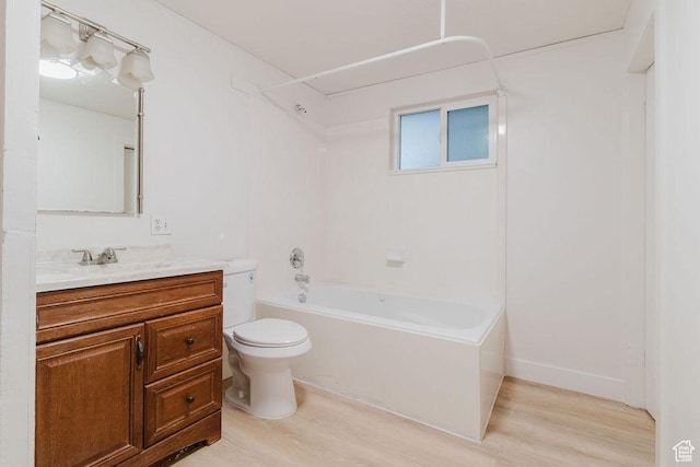 171 E 200 N, Orem, UT 84057 - full bathroom featuring wood finished floors, toilet, vanity, and shower / bathtub combination