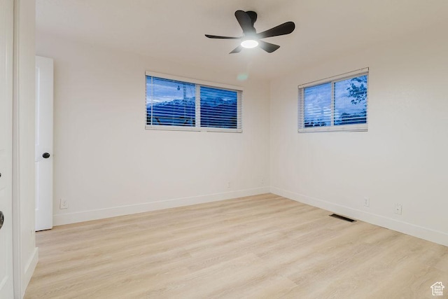 171 E 200 N, Orem, UT 84057 - unfurnished room featuring light wood-type flooring, baseboards, and ceiling fan