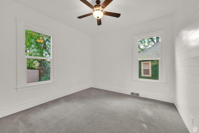 532 E 600 S, Salt Lake City, UT 84102 - spare room featuring carpet floors, a ceiling fan, and baseboards