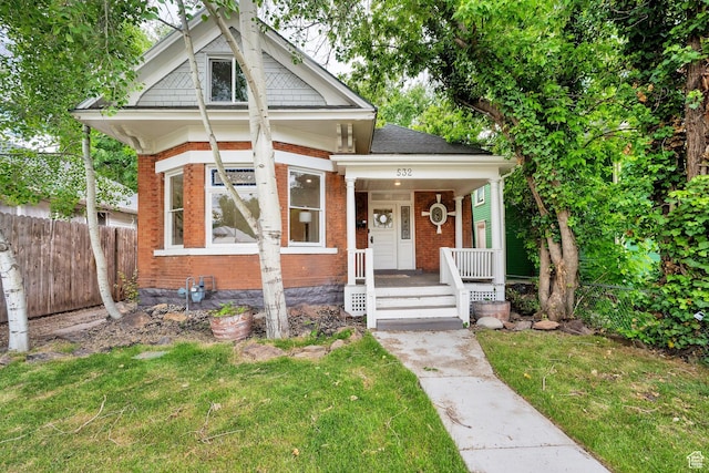 532 E 600 S, Salt Lake City, UT 84102 - view of front of house with brick siding and covered porch
