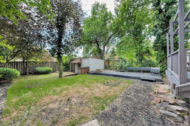532 E 600 S, Salt Lake City, UT 84102 - view of yard with a wooden deck