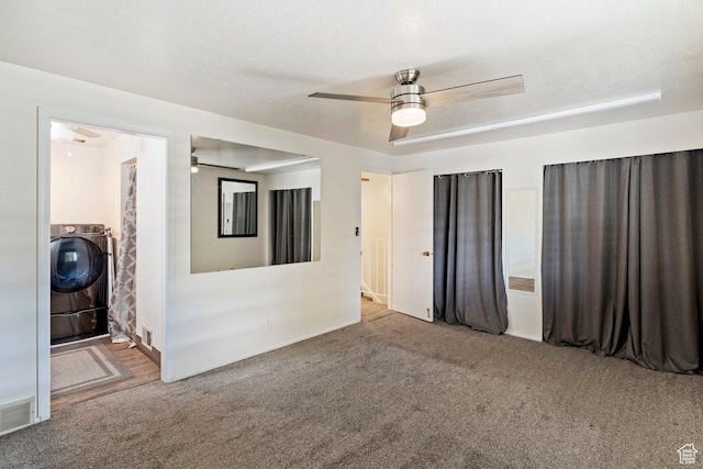 1162 S 885 E, Ogden, UT 84404 - carpeted empty room featuring washer / dryer and a ceiling fan