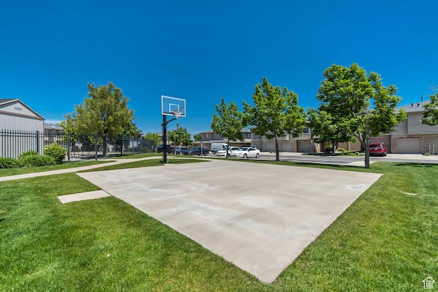 4917 W Stormy Meadow Dr, Riverton, UT 84096 - view of sport court with community basketball court and a residential view