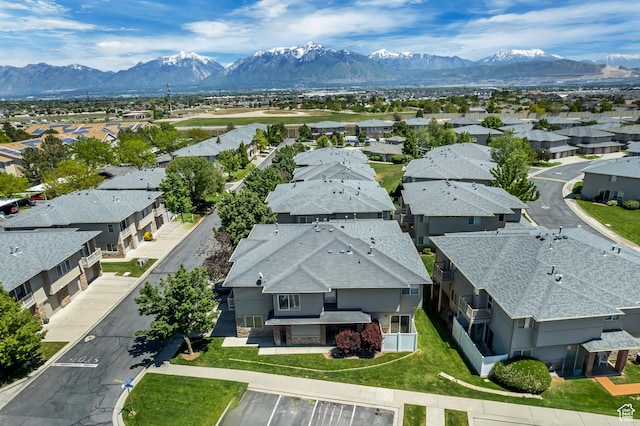 4917 W Stormy Meadow Dr, Riverton, UT 84096 - aerial view of residential area featuring mountains