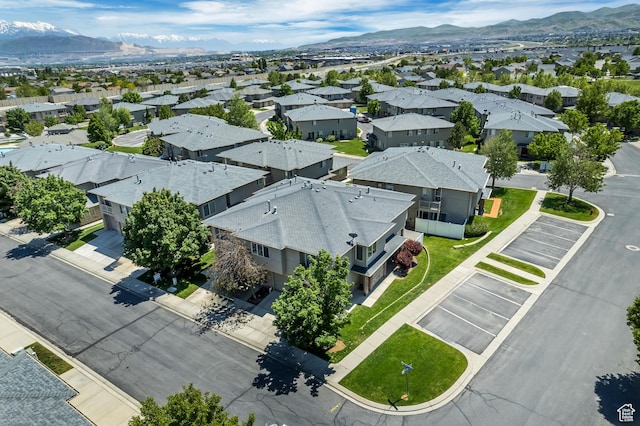 4917 W Stormy Meadow Dr, Riverton, UT 84096 - aerial perspective of suburban area featuring mountains