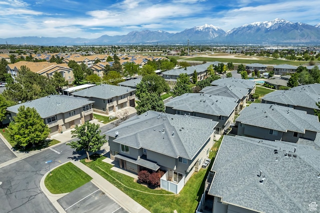 4917 W Stormy Meadow Dr, Riverton, UT 84096 - aerial perspective of suburban area featuring a mountain backdrop