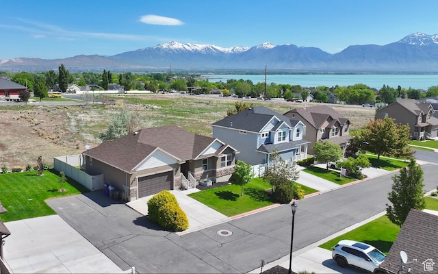 1467 S Lake View Ter, Saratoga Springs, UT 84045 - view of mountain background with a nearby body of water and nearby suburban area