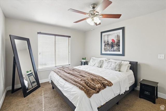 1467 S Lake View Ter, Saratoga Springs, UT 84045 - carpeted bedroom featuring baseboards and a ceiling fan