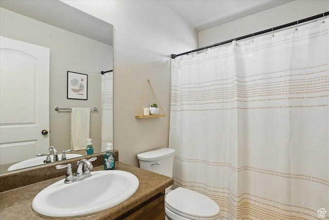 1467 S Lake View Ter, Saratoga Springs, UT 84045 - full bath featuring toilet, vanity, and a shower with curtain