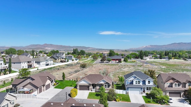1467 S Lake View Ter, Saratoga Springs, UT 84045 - aerial perspective of suburban area with a mountainous background