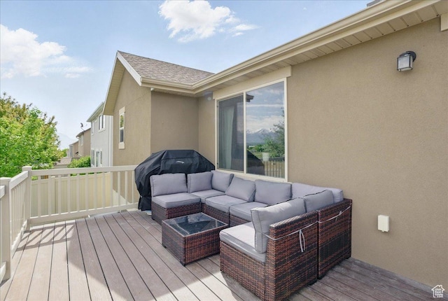 1467 S Lake View Ter, Saratoga Springs, UT 84045 - wooden terrace featuring an outdoor living space