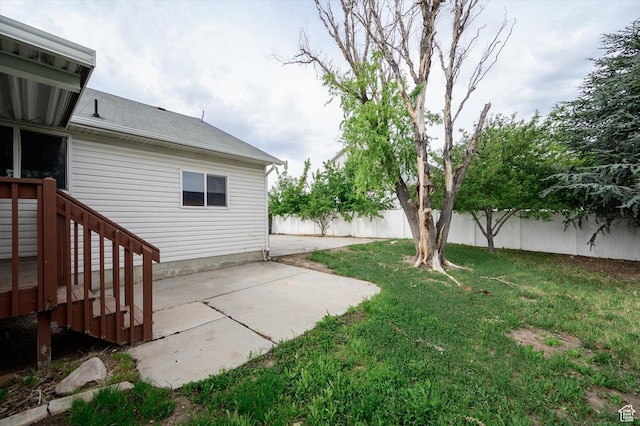 5094 W Pebblerock Cir S, West Jordan, UT 84081 - view of yard featuring a patio area
