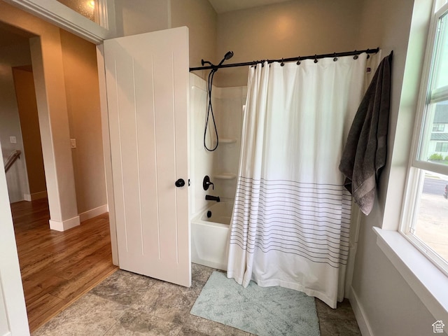 12137 N Montrose Dr, Highland, UT 84003 - full bathroom with shower / tub combo and baseboards