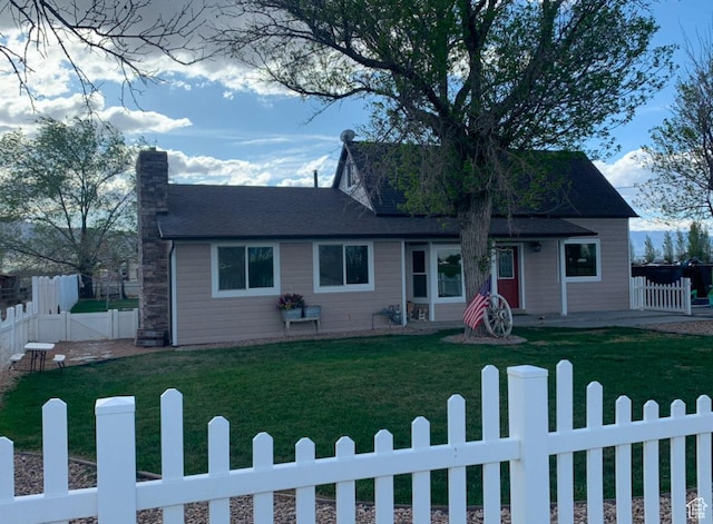 6692 S 3200 W, Benjamin, UT 84660 - view of front of home featuring a chimney
