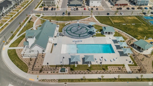 122 N Seaside St Unit 2319, Saratoga Springs, UT 84045 - aerial view of a pool area