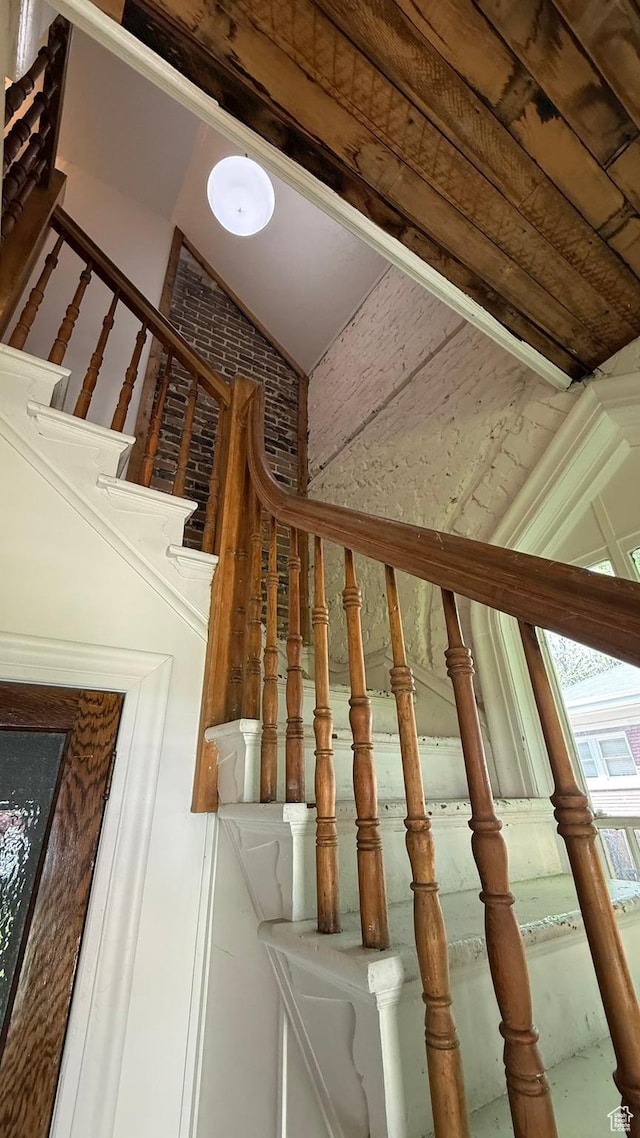 161 W 200 S, Provo, UT 84601 - staircase featuring vaulted ceiling
