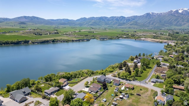 181 W 400 S, Hyrum, UT 84319 - aerial perspective of suburban area featuring a water and mountain view