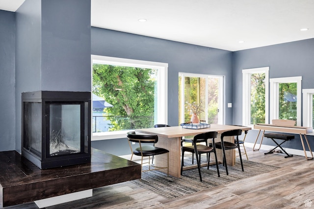 181 W 400 S, Hyrum, UT 84319 - dining room featuring wood finished floors, baseboards, and recessed lighting