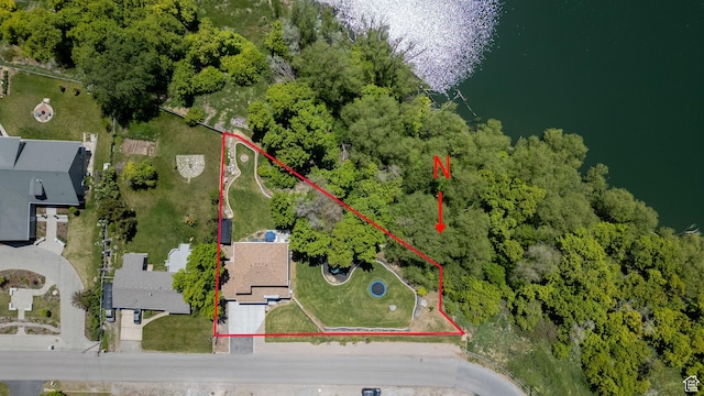 181 W 400 S, Hyrum, UT 84319 - aerial view of property and surrounding area featuring property boundaries highlighted