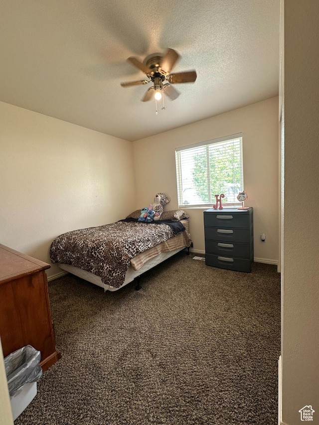 853 S 860 W, Tooele, UT 84074 - bedroom with carpet floors, baseboards, and a ceiling fan