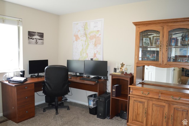 445 Valley View Dr, Pleasant Grove, UT 84062 - carpeted home office featuring healthy amount of natural light and baseboards
