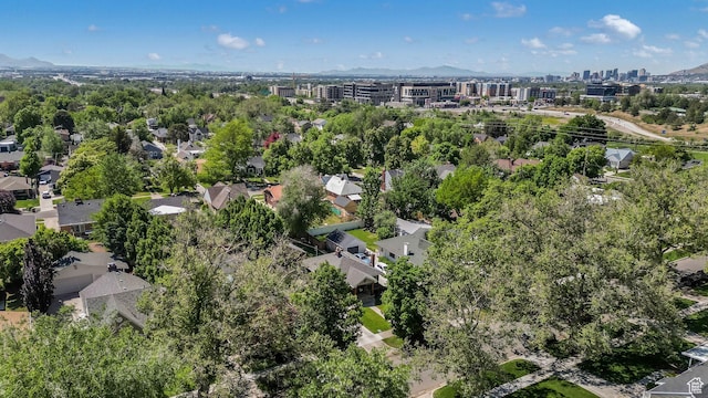2504 S Dearborn St E, Salt Lake City, UT 84106 - aerial overview of property's location with a mountainous background