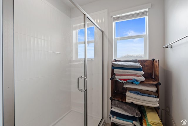 2092 N Red Yearling Dr, Saratoga Springs, UT 84045 - bathroom featuring a shower stall and plenty of natural light