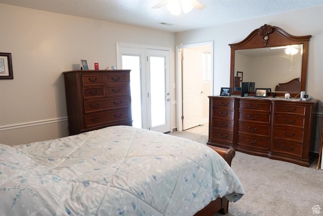 731 Pioneer Dr, Soda Springs, ID 83276 - carpeted bedroom with a ceiling fan