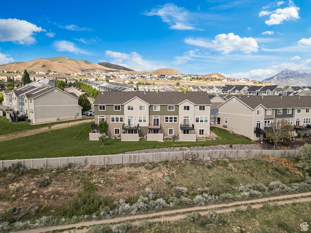 2335 W Cresthaven Ln, Lehi, UT 84043 - aerial view of residential area with a mountain backdrop