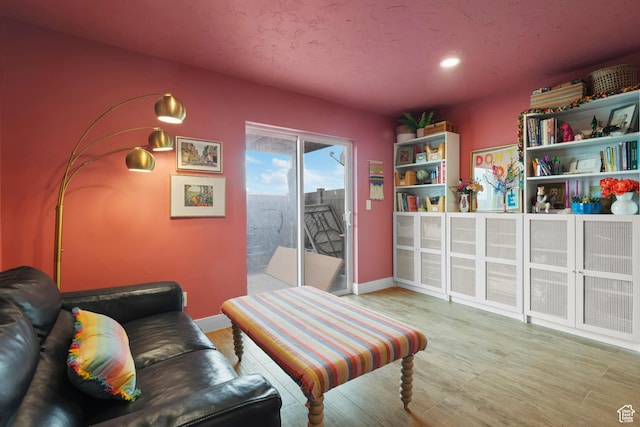 2335 W Cresthaven Ln, Lehi, UT 84043 - living room with baseboards, wood finished floors, and recessed lighting